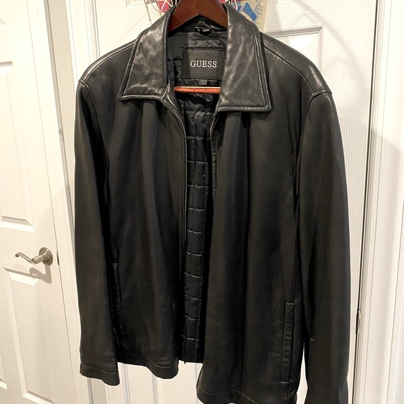 Vintage 80’s Guess Leather Jacket - Picture 1 of 10